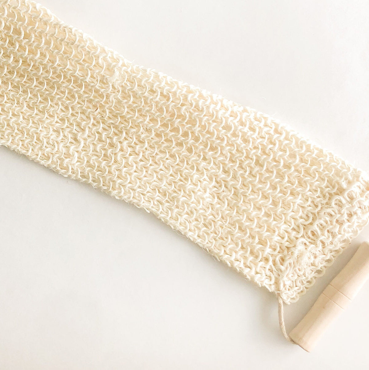 Natural Sisal Back & Body Scrubber - Organic Biodegradable Zero Waste Exfoliating - Plastic Free Sustainable Shower & Bathroom