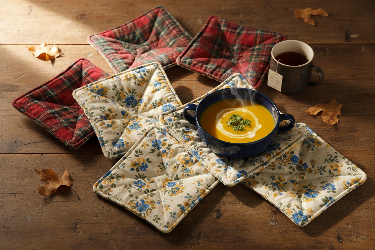100% Cotton Microwavable Bowl Cozy - Spring Chicken-3