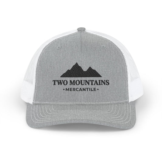 Two Mountain Trucker Cap – Vintage Outdoor Snapback Hat