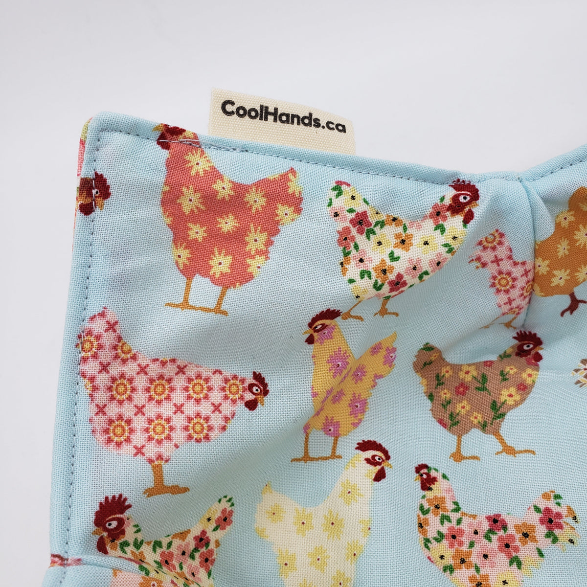 100% Cotton Microwavable Bowl Cozy - Spring Chicken-2
