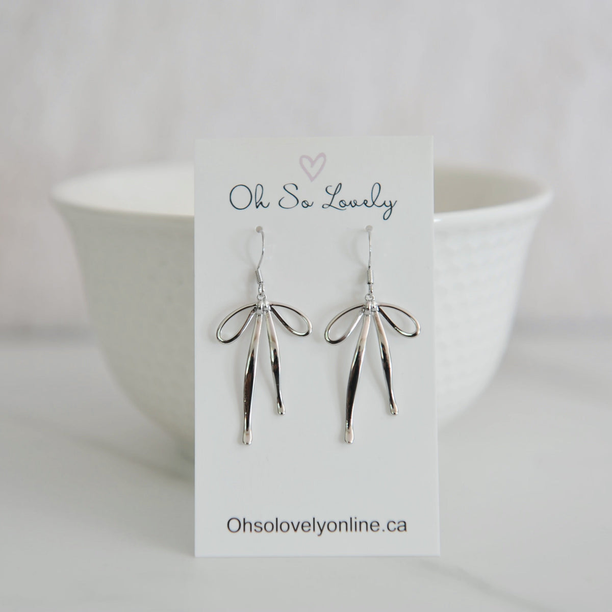 Chrishell Bow Drop Earrings