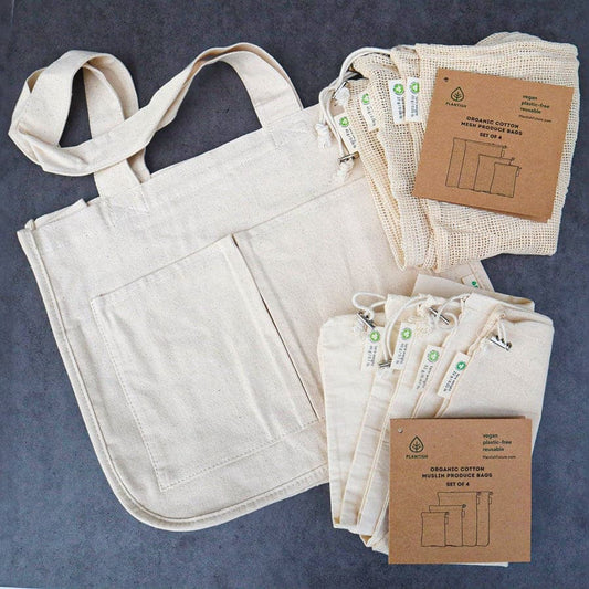 Reusable Grocery Bags Starter Set | Set of 9