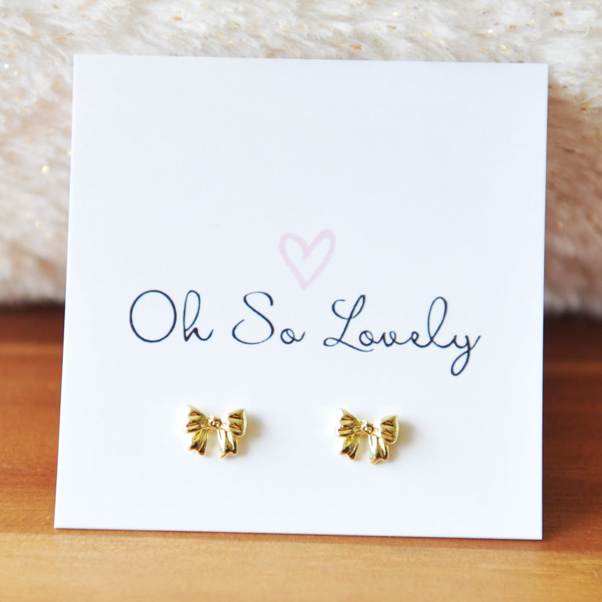 Marjorie Bow Stud Earrings