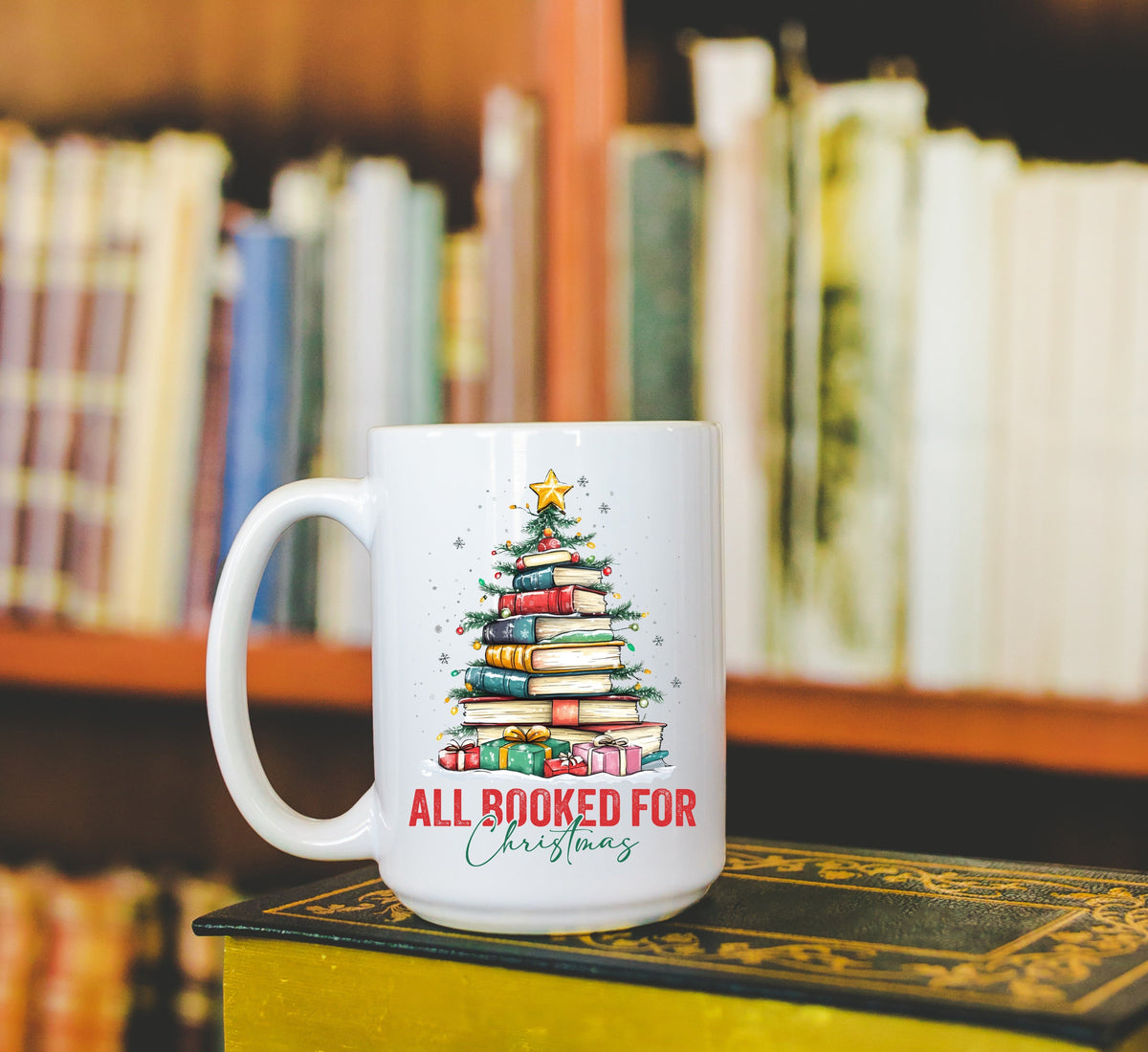 Booked for Christmas 15oz Mug