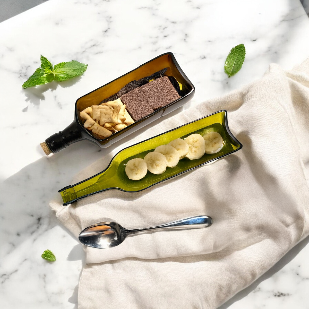 The Mosa Platter | Upcycled Wine Bottle