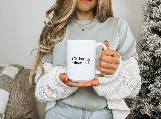 Christmas Obsessed | 15oz Ceramic Coffee Mug