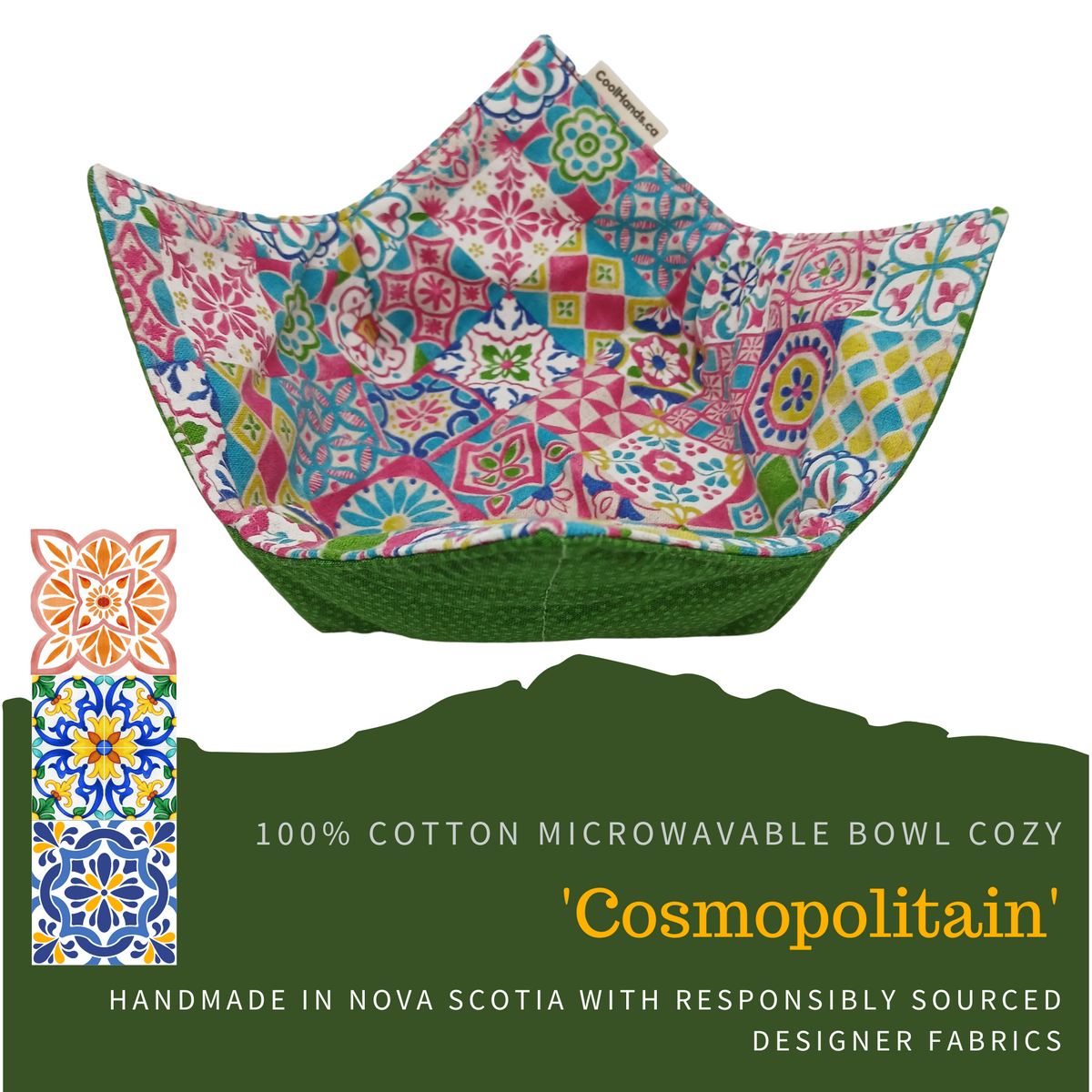 100% Cotton Microwavable Bowl Cozy - Cosmopolitain-0