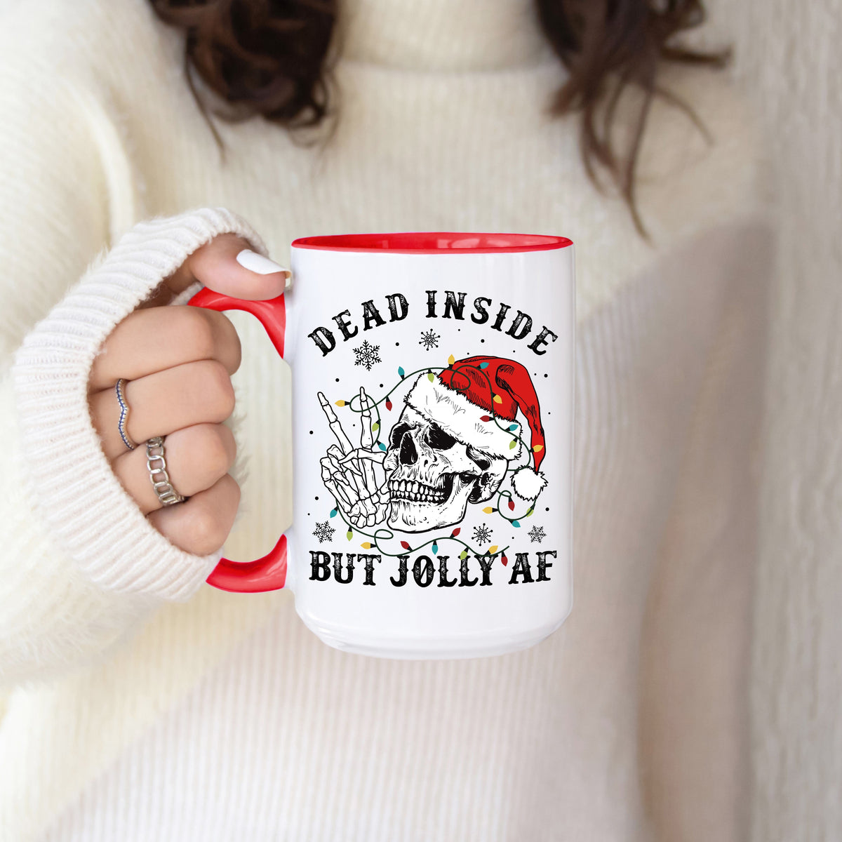 "Dead Inside But Jolly AF" Mug — 15oz