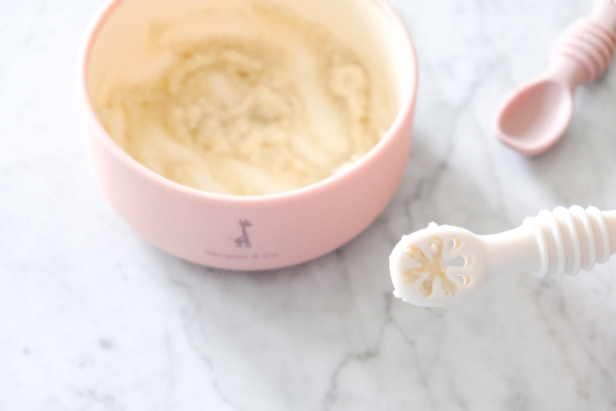 BLW Silicone Spoons - Set of 6 - Pink & Cream