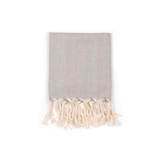 Handwoven Table Linen Peskir | Light Grey