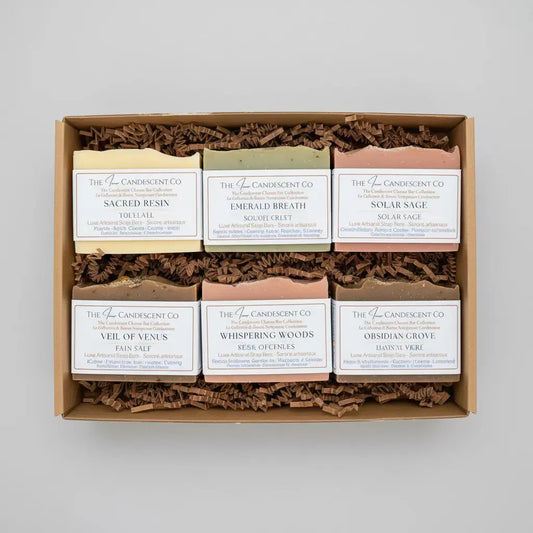 The Candescent Cleanse Bar Collection - Luxury Artisan Soap Bars - Essential Oil Bundle