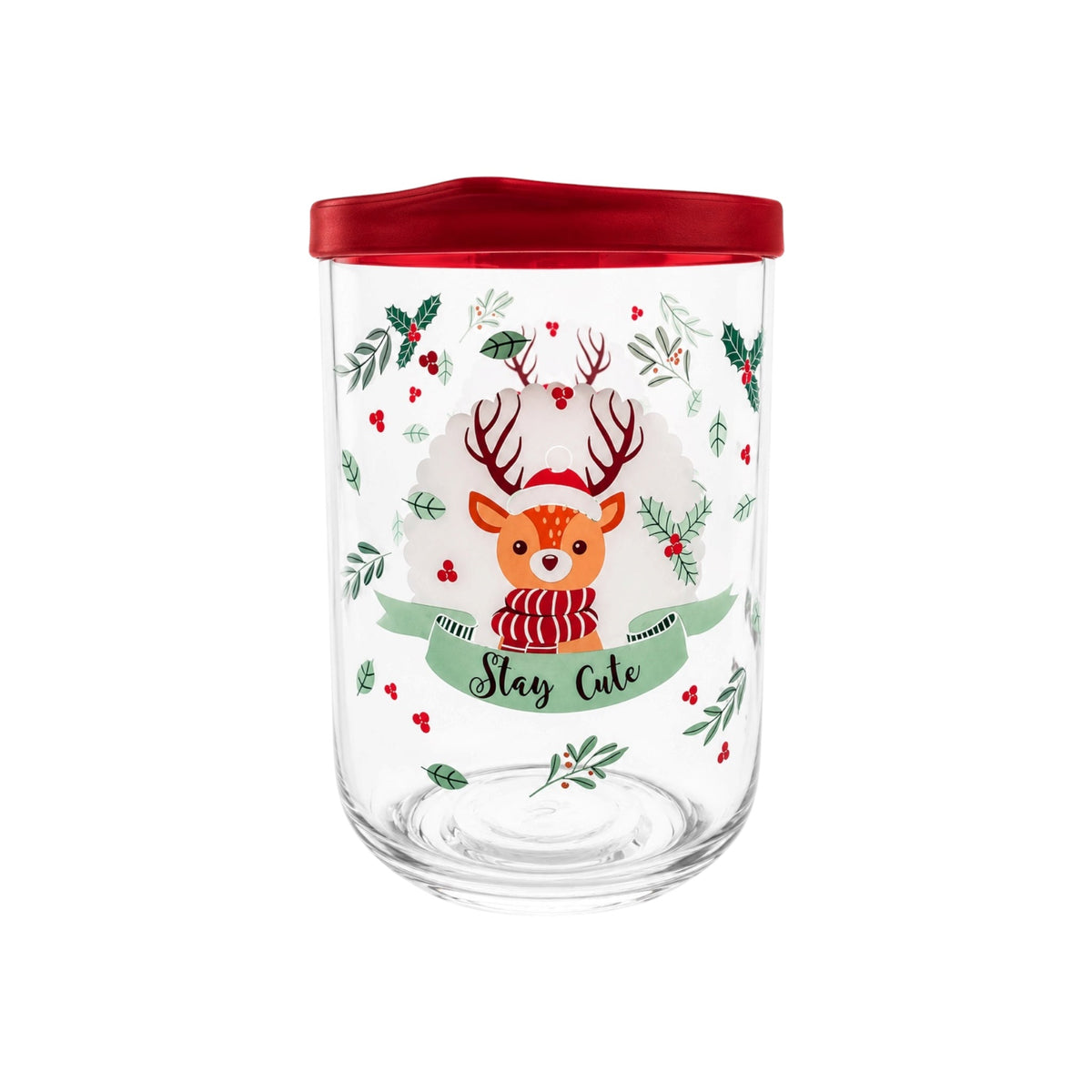 Holiday Glass Storage Jar