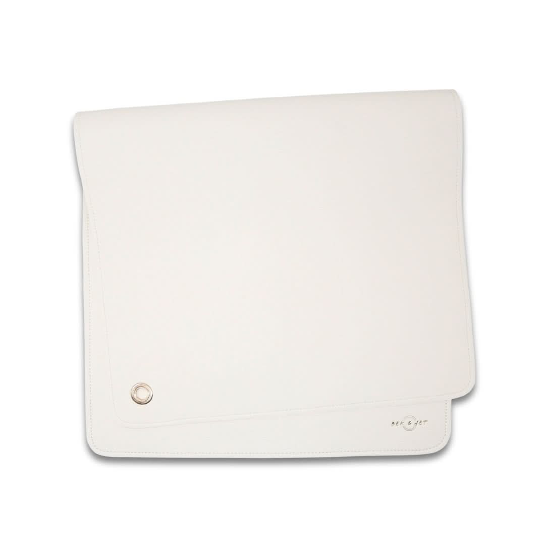 Vegan Leather Baby Changing Mat | Ivory-0