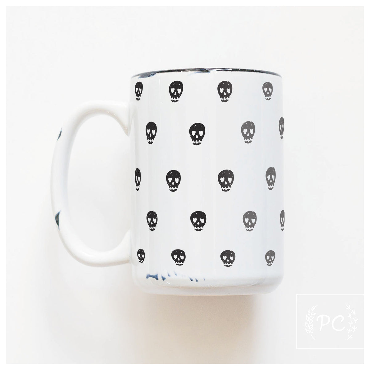 Skulls Halloween Ceramic Mug | Prairie Chick Prints
