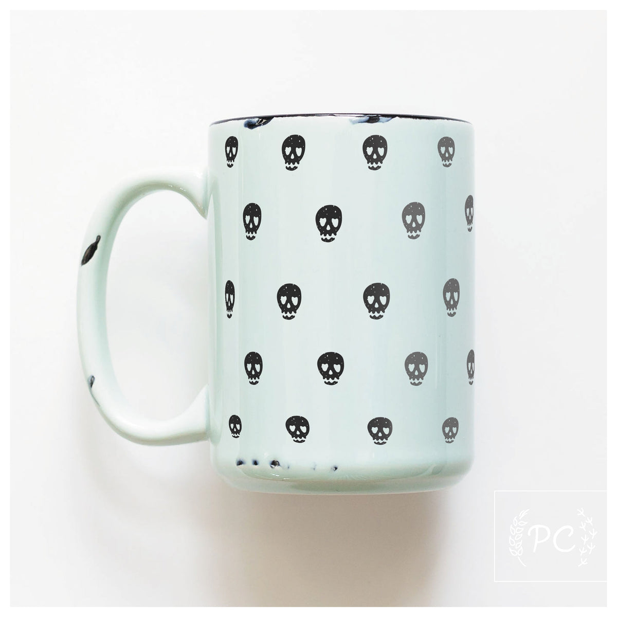 Skulls Halloween Ceramic Mug | Prairie Chick Prints