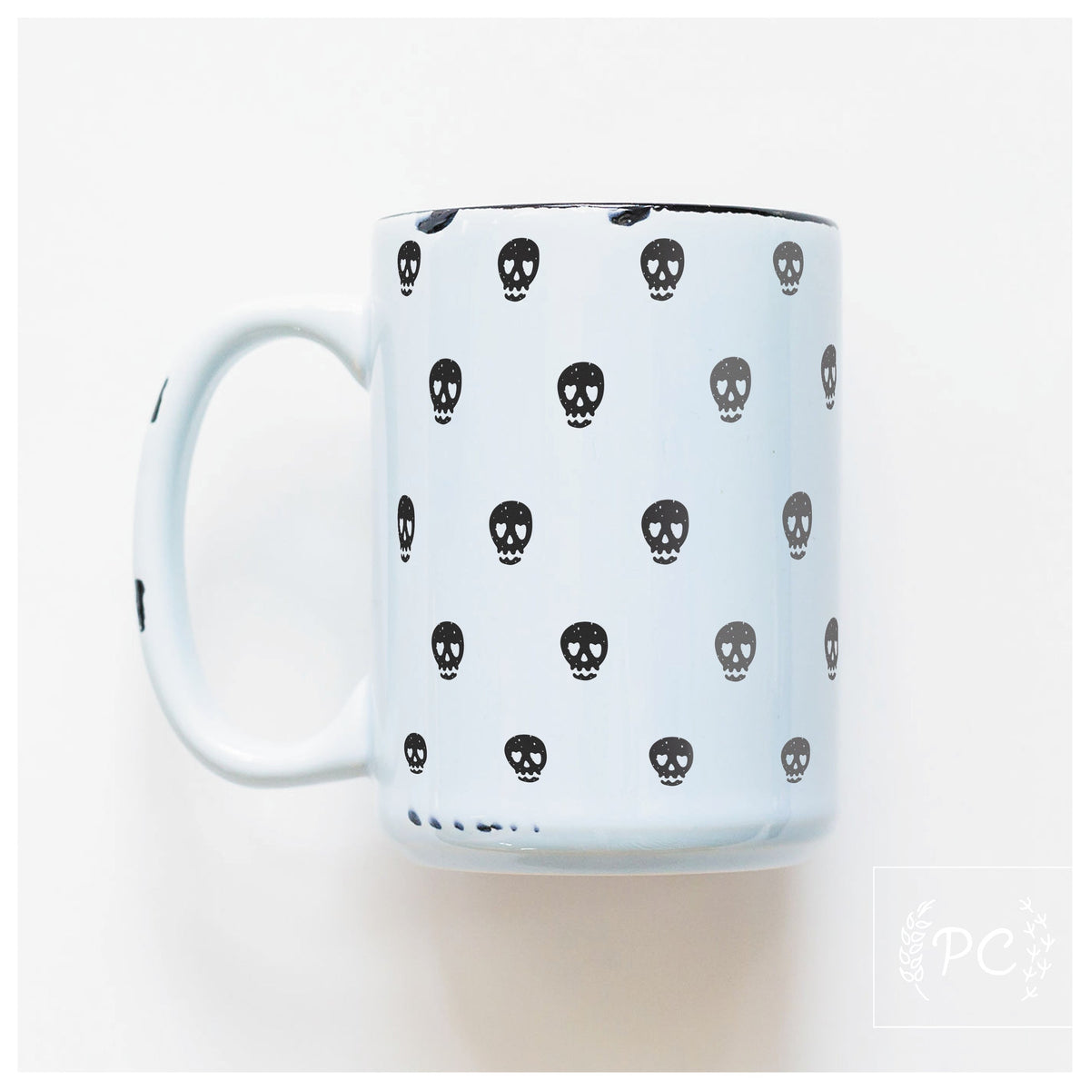 Skulls Halloween Ceramic Mug | Prairie Chick Prints