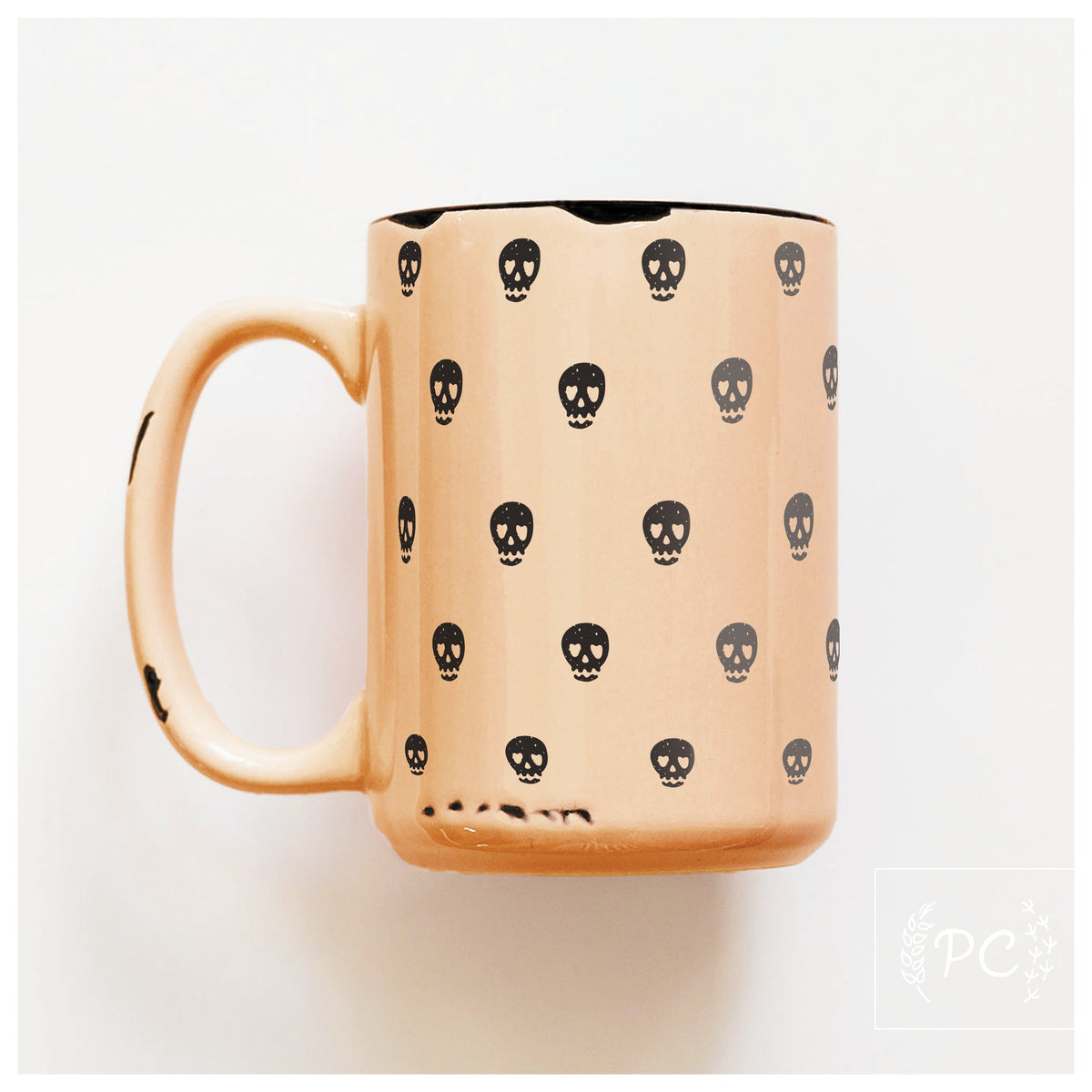 Skulls Halloween Ceramic Mug | Prairie Chick Prints