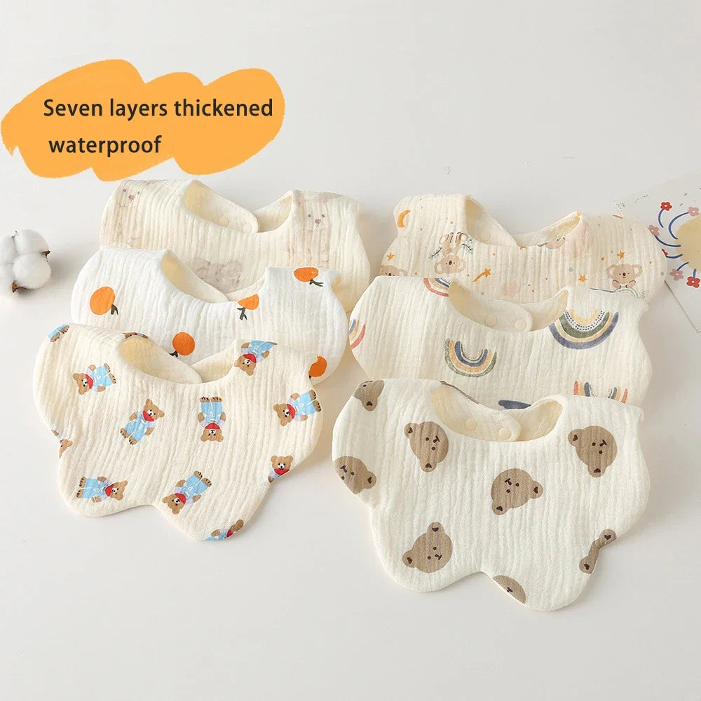 Multi layered Waterproof Baby Bib-4