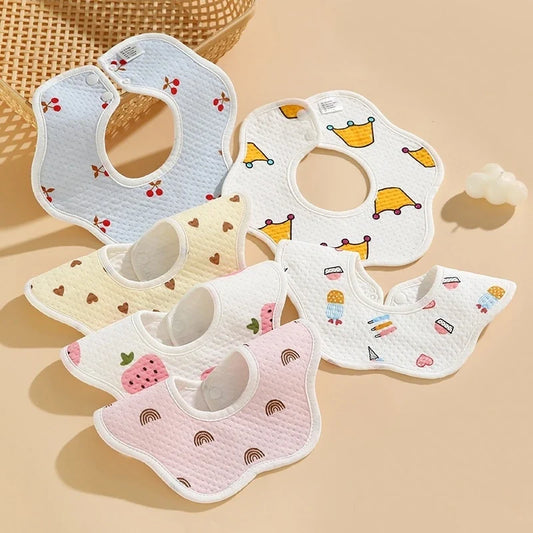 Cotton Waterproof Bib for newborns-0