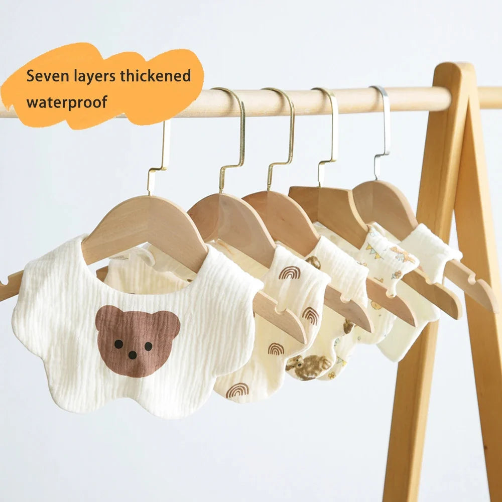 Multi layered Waterproof Baby Bib-0