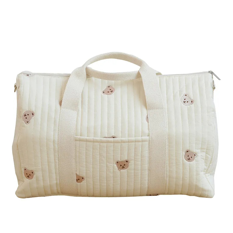 Diaper Bag with Shoulder Strap and Pockets-5