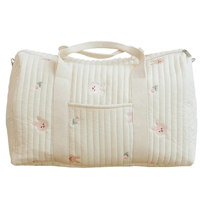 Diaper Bag with Shoulder Strap and Pockets-7