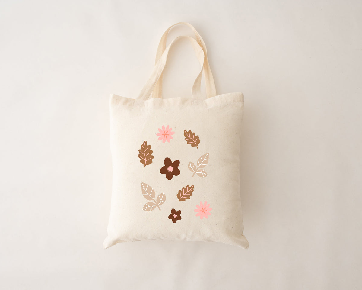 Autumn Leaves Reusable Tote Bag | Organic Canvas
