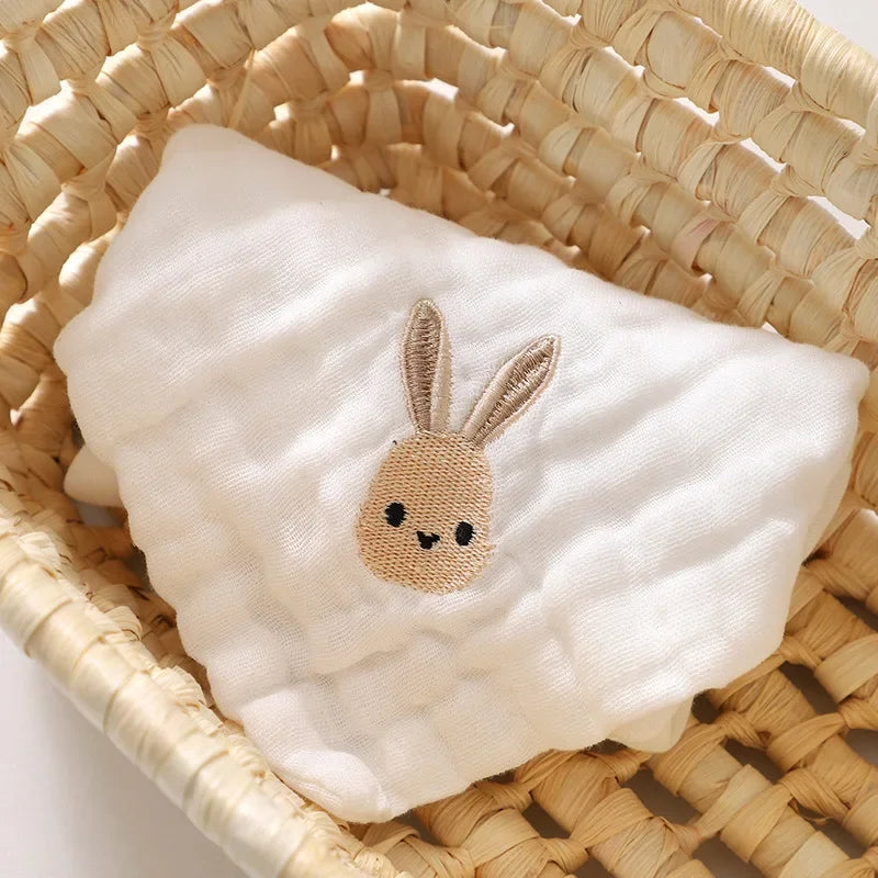 6 Layer Cotton Embroidered Baby Burp Cloth-6