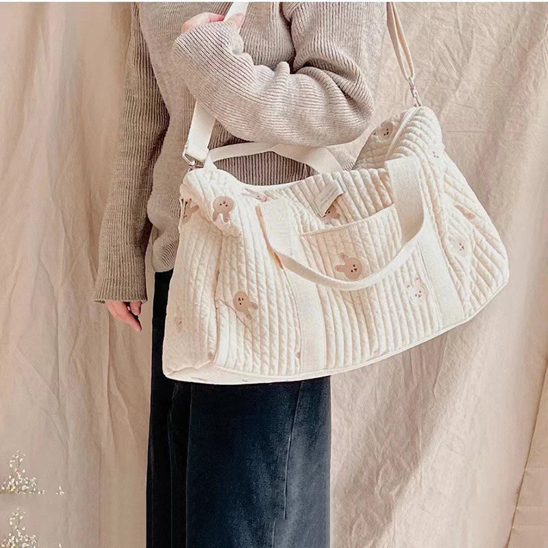 Diaper Bag with Shoulder Strap and Pockets-1