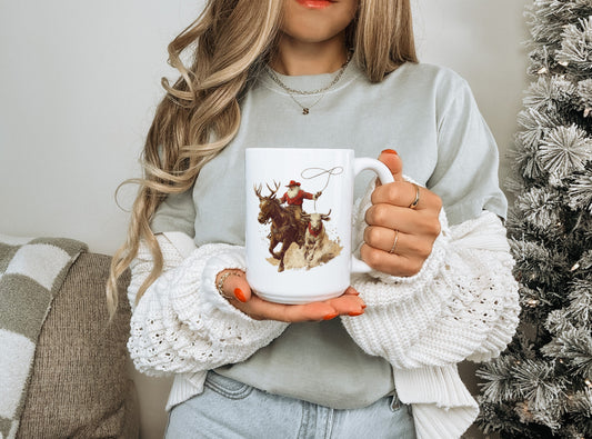 Western Christmas | 15oz Ceramic Coffee Mug