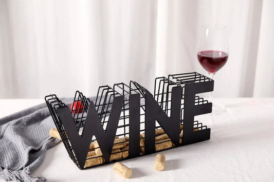 13.5" Length Wine Cork holder Metal Craft Wine Cork Storage-0