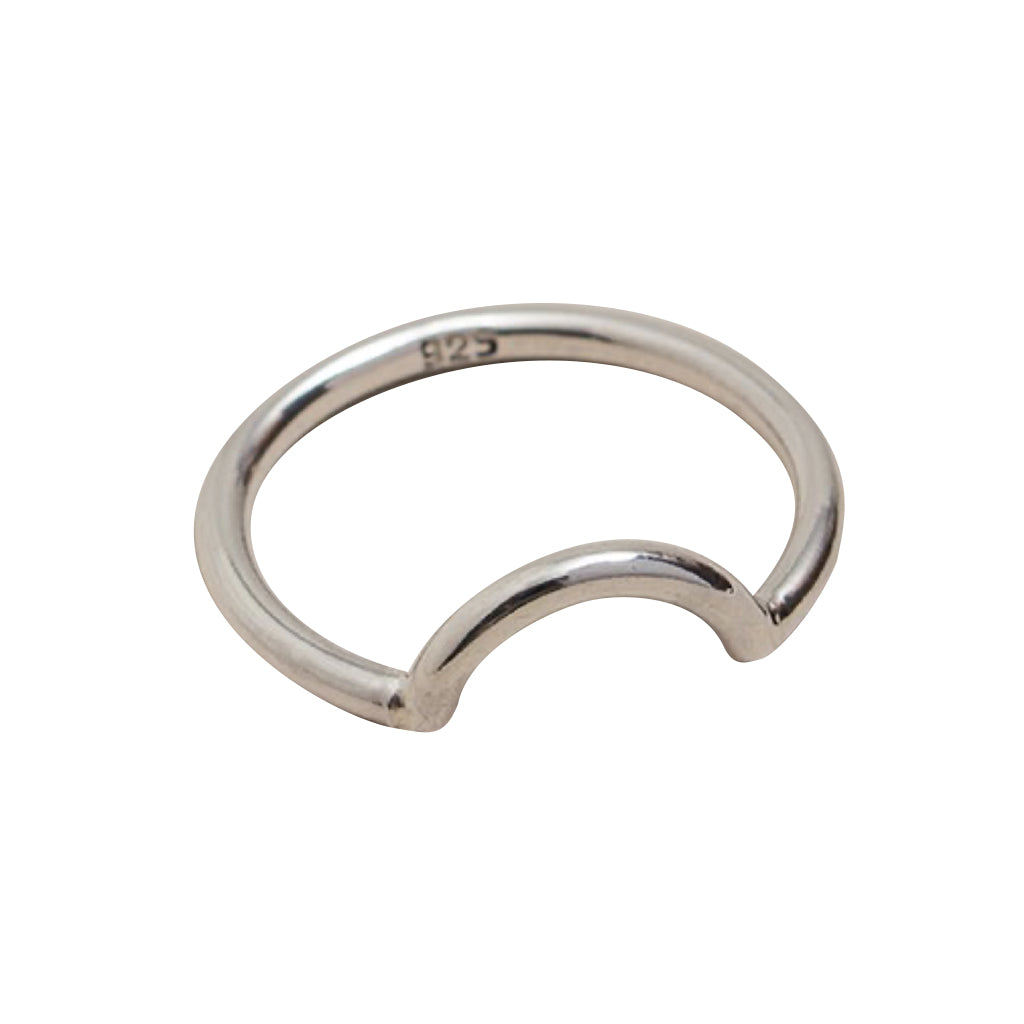Size 7  Half Moon Ring