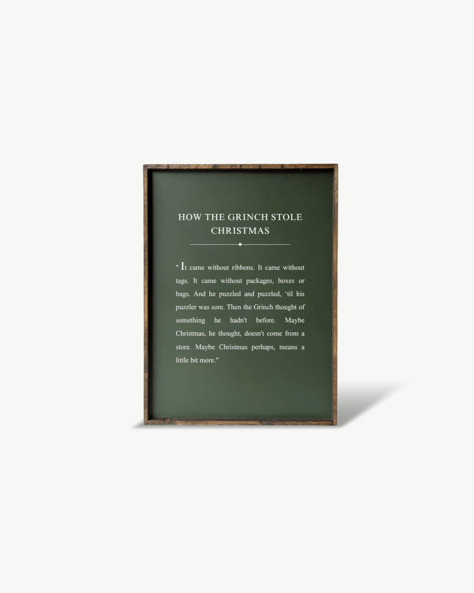 How the Grinch Stole Christmas Framed Print