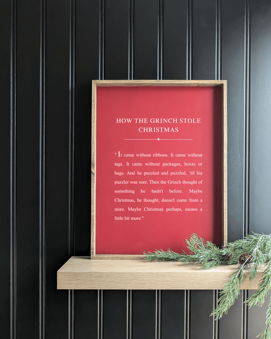 How the Grinch Stole Christmas Framed Print