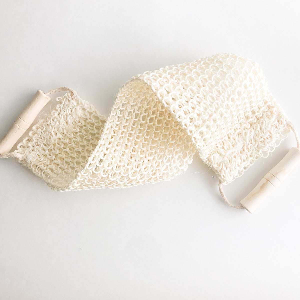 Natural Sisal Back & Body Scrubber - Organic Biodegradable Zero Waste Exfoliating - Plastic Free Sustainable Shower & Bathroom