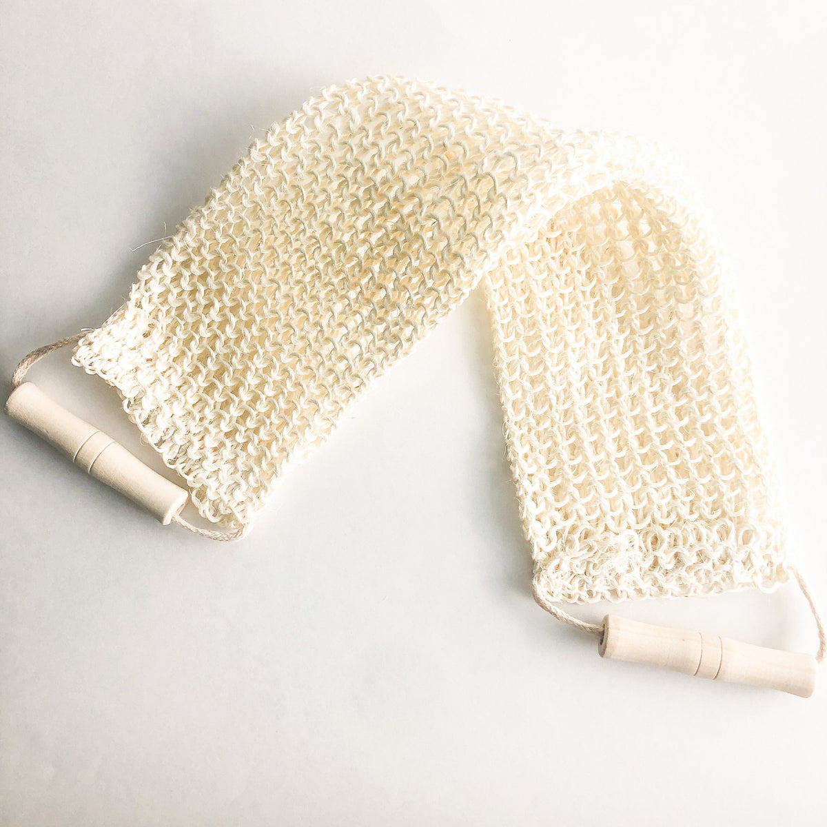 Natural Sisal Back & Body Scrubber - Organic Biodegradable Zero Waste Exfoliating - Plastic Free Sustainable Shower & Bathroom