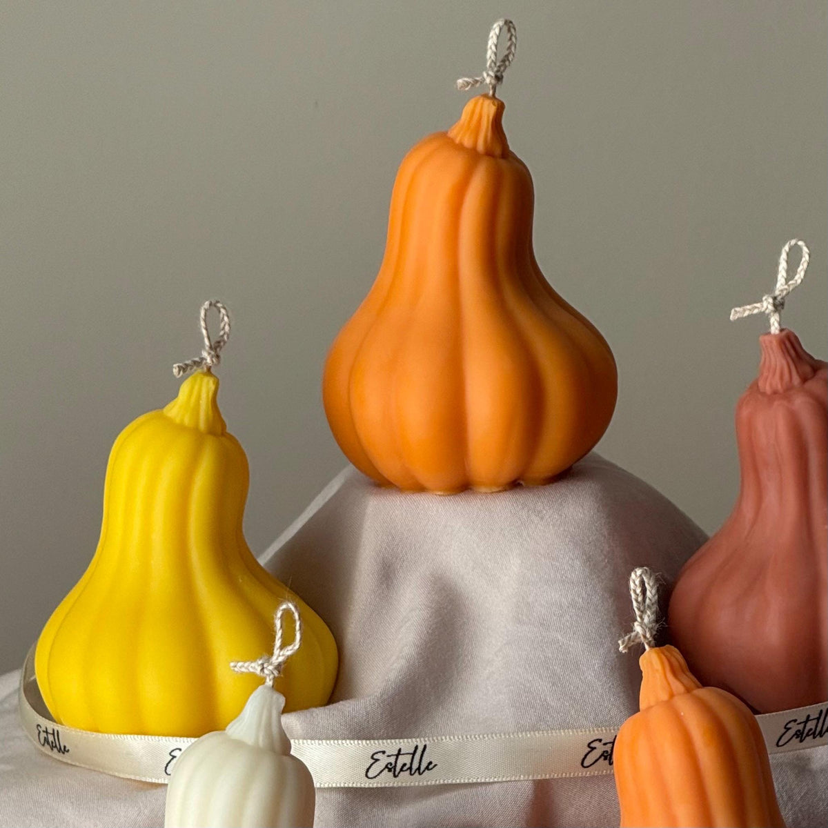 Pumpkin Scented Soy Wax Candle: Autumn Decor, Fall Gift