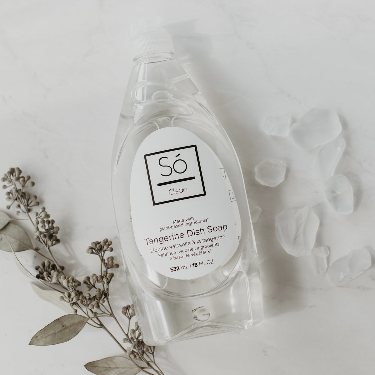 Só Clean Tangerine Dish Soap | Plant-Based & Gentle on Hands