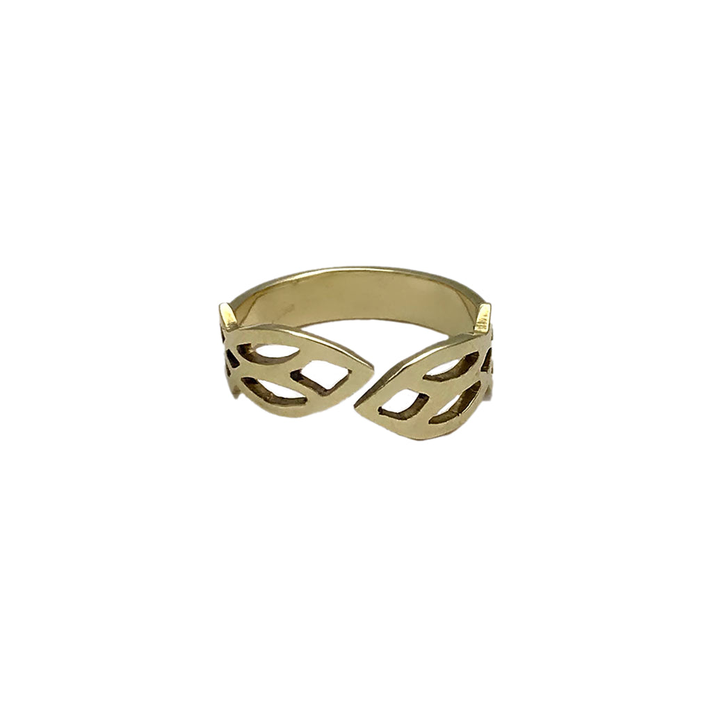 Brass Leaf Ring