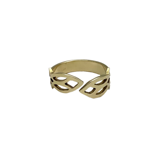 Brass Leaf Ring