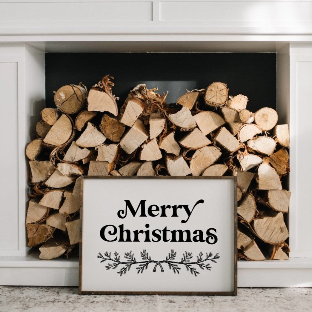 Merry Christmas (18"x24") Wood Sign