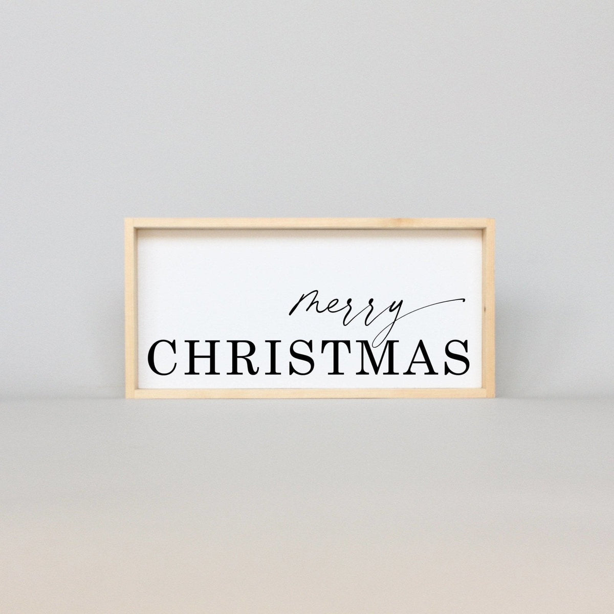 Merry Christmas Wood Sign