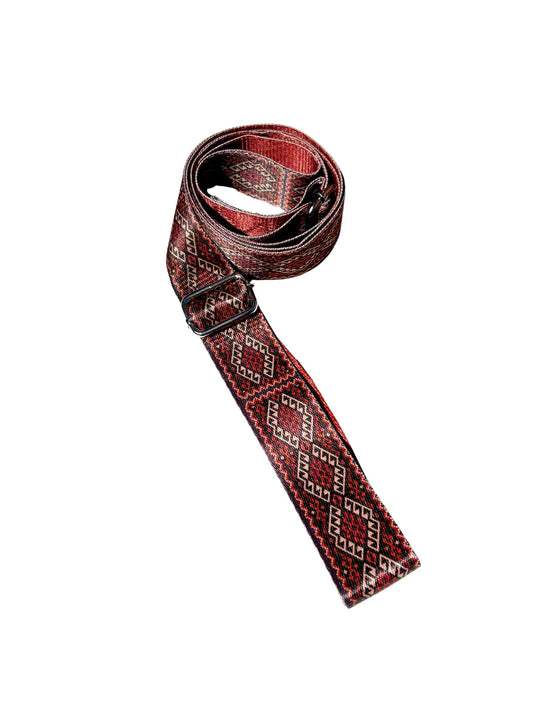 Moab Sunset Yoga Strap – Red Stretching Strap w/ Metal Buckles | Yune Yoga-0