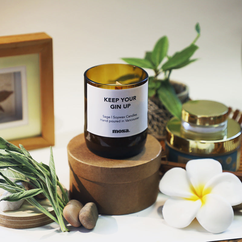 Keep Your Gin Up - Sage Candle