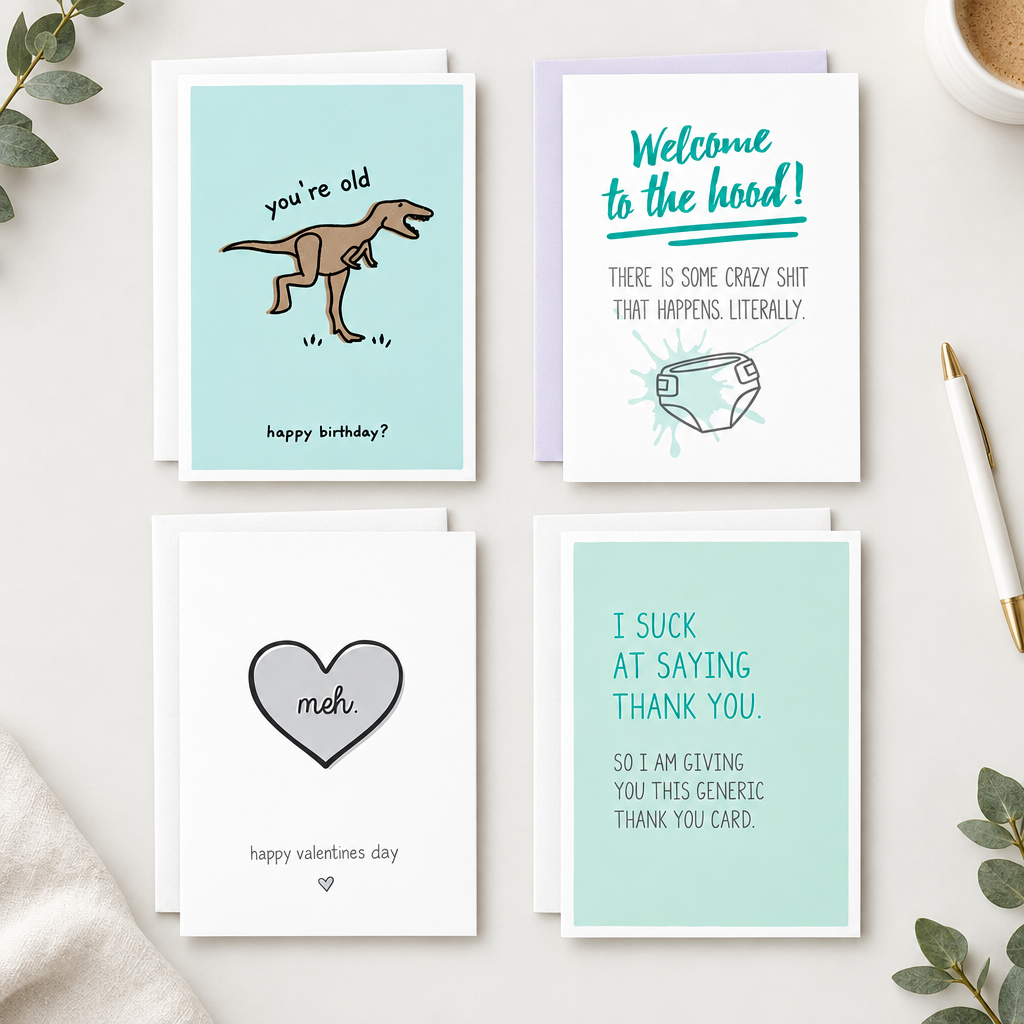 The Occasion Mix — Funny Greeting Card Bundle - 12pk